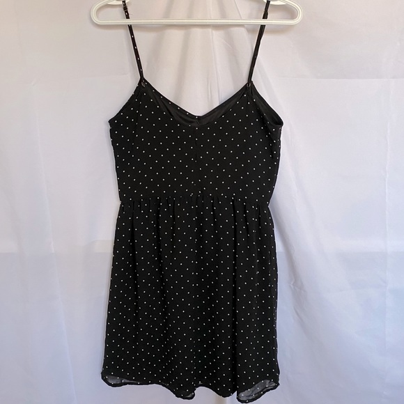 Black polka dot Volcom dress - Picture 2 of 4